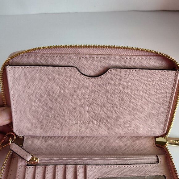 Ladies Michael Kors Pink Convertible Wristlet - Picture 4 of 5